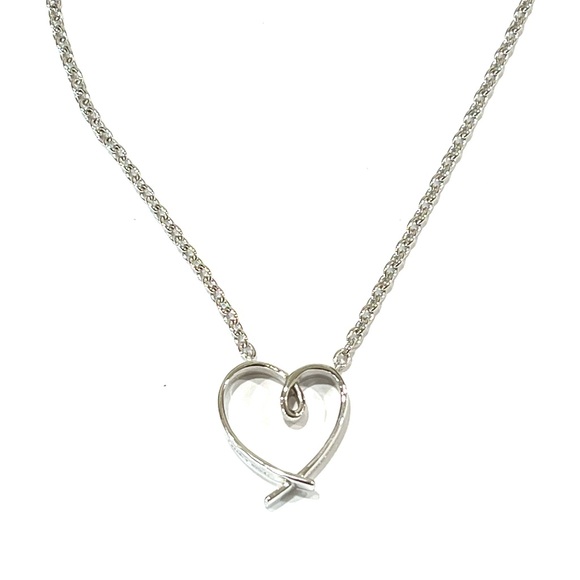 One Life One love Sterling Silver Heart Necklace - Picture 1 of 8